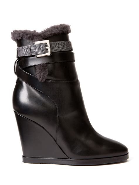 fendi shearling booties|fendi ladies boots.